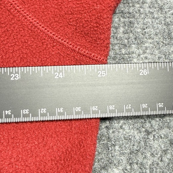 Patagonia XL Capilene Fleece Henley Mens Red Long Sleeve Pullover Made in USA - Picture 6 of 9